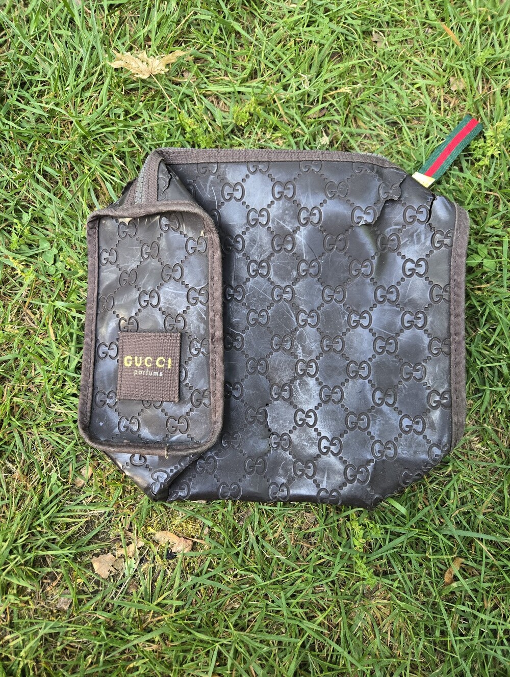 Vintage Gucci Perfume Pouch Bag ROUGH CONDITION